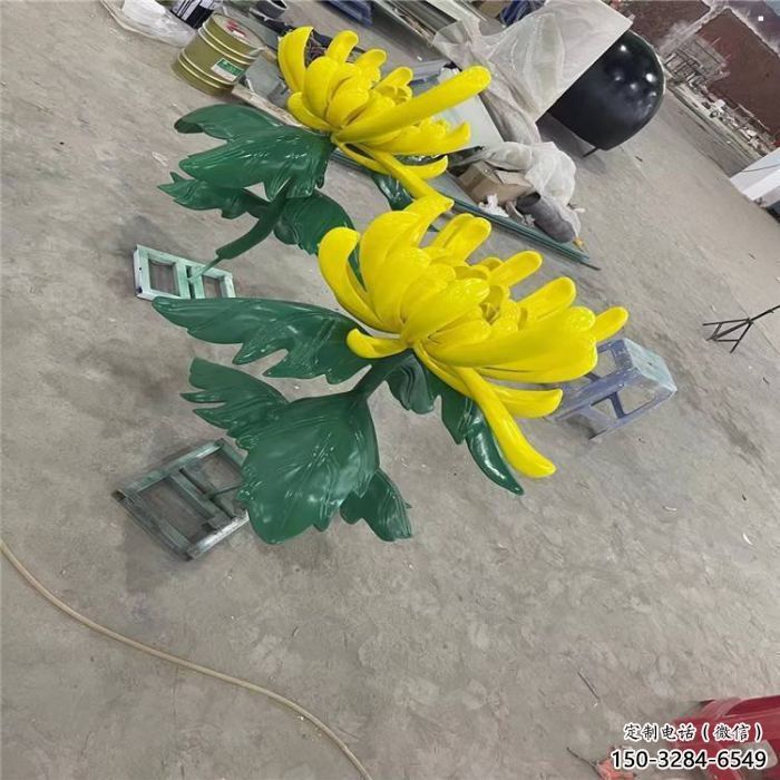 南岸景區(qū)菊花雕塑優(yōu)選，圓雕體系，城市菊花雕塑選定