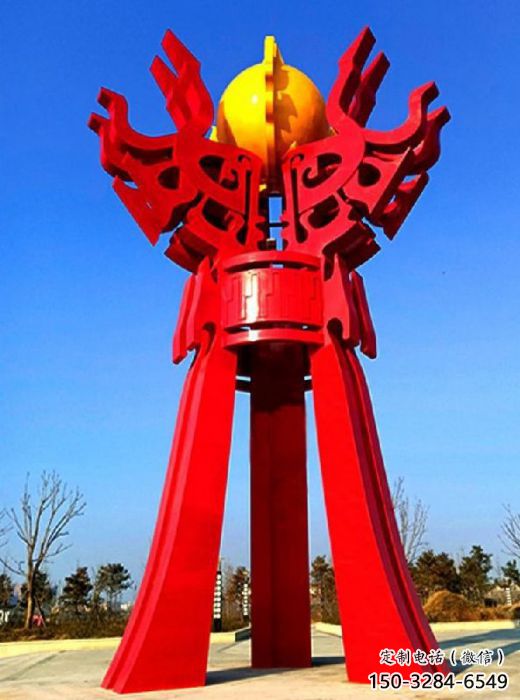 大渡口精神堡壘火球雕塑，城市建筑雕塑，創(chuàng)意藝術(shù)設(shè)計