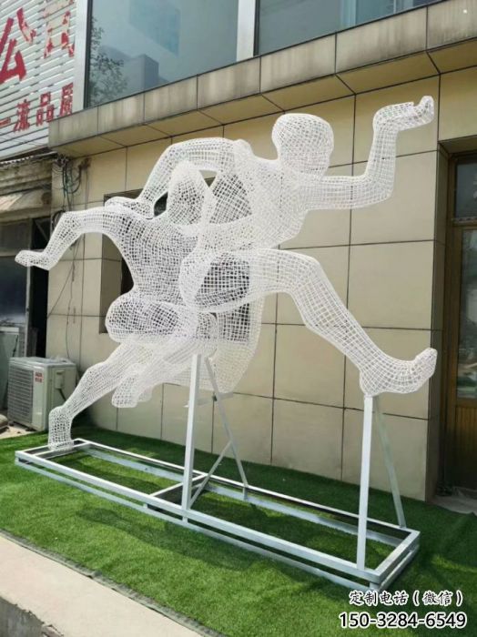 九龍坡鏤空健兒雕塑制造，校園雕塑，金屬鐵藝人物雕塑展品