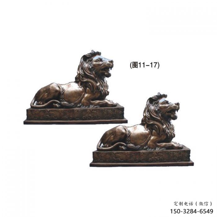 黔江公園獅子雕塑供求，景觀雕塑，鑄銅趴獅雕塑優(yōu)選
