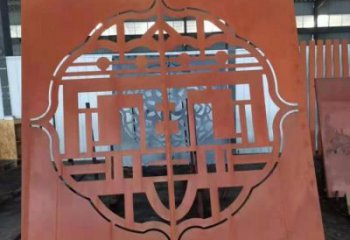 紹興鏤空景墻雕塑，耐候鋼鏤空工藝設(shè)計