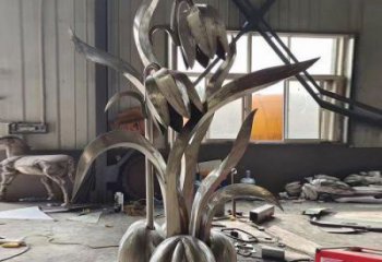 江北木棉花雕塑制造商，城市雕塑，不銹鋼木棉花雕塑廠家