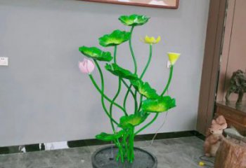 九龍坡荷花雕塑異型優(yōu)選，城市裝飾，展示荷花雕塑定做