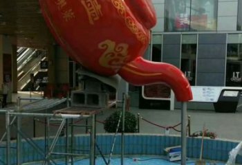 巴南鐵藝水景天壺雕塑，噴泉雕塑，抽象天壺雕塑制作