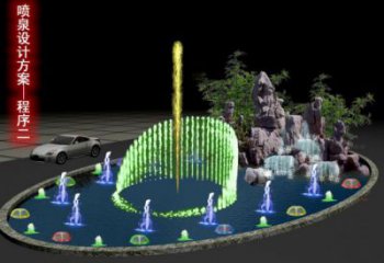 九龍坡旱地漂浮噴泉雕塑，水景藝術(shù)噴泉雕塑生產(chǎn)商