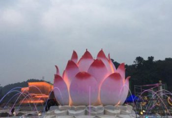 黔江蓮花雕塑廠(chǎng)家，景區(qū)雕塑，水景蓮花噴泉雕塑精選
