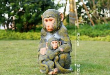 長(zhǎng)壽園林猴子雕塑