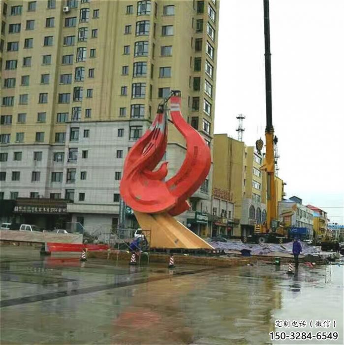 廣場(chǎng)鳥(niǎo)類雕塑，動(dòng)物擺件，仿古工藝